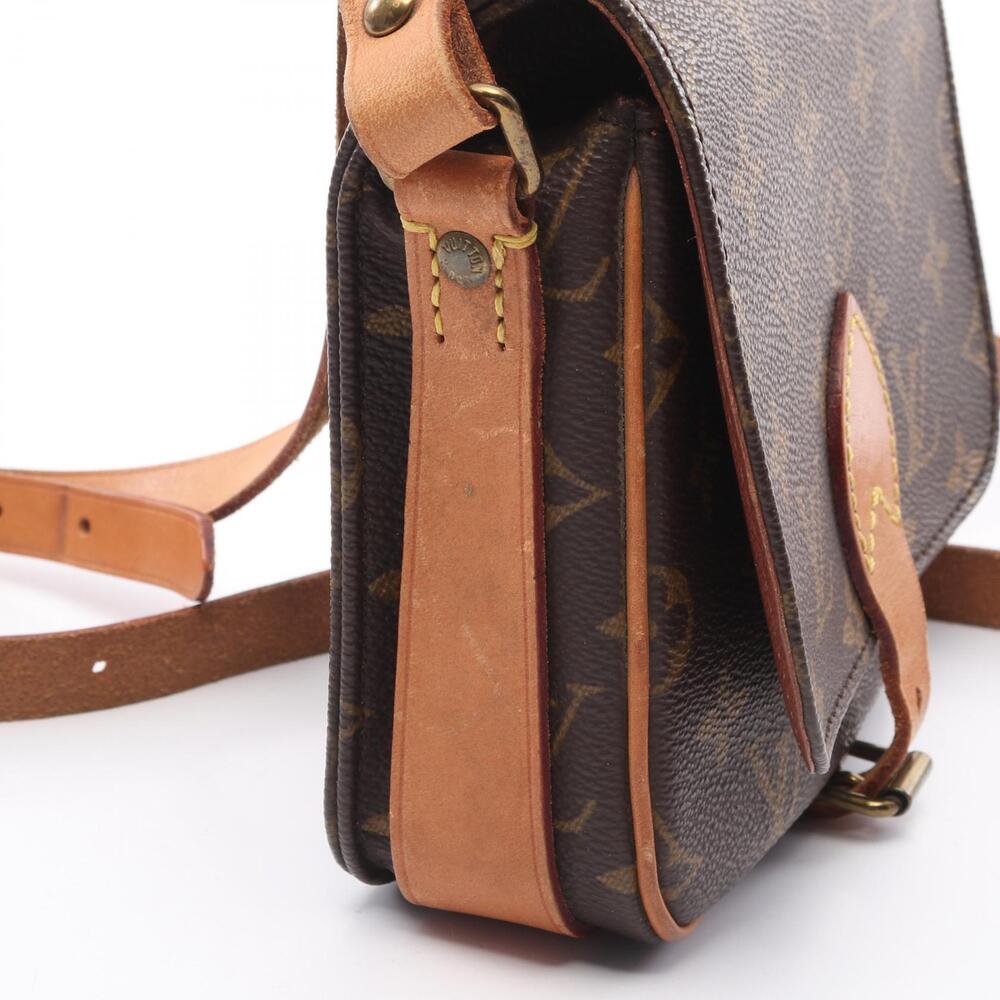 Louis Vuitton Cartouchiere Shoulder Bag Canvas Leather Monogram Brown - Picture 7 of 12